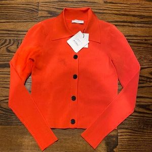 Sandro Button Down Fitted Top (Size 0)